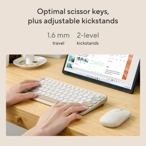 ASUS Marshmallow KW100 keyboard Home Bluetooth White