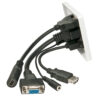 MULTI AV FACEPLATE HDMI VGA 3.5MM U