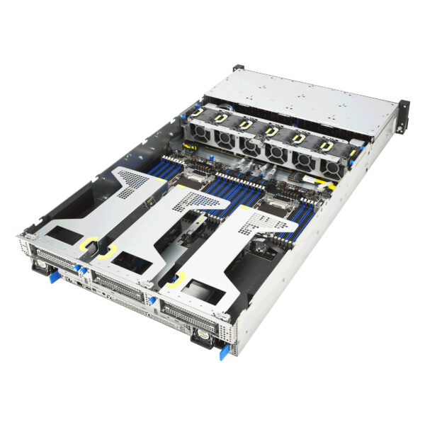 ASUS RS720-E12-RS24G Rack (2U) Black, Silver