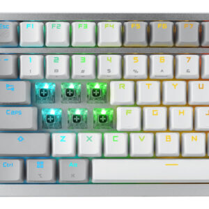 ASUS ROG Azoth keyboard Gaming USB + RF Wireless + Bluetooth White