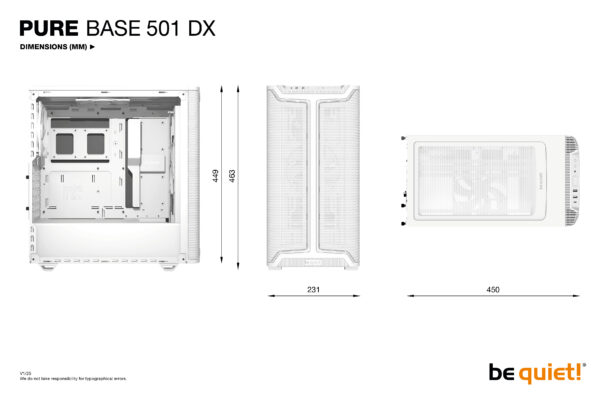 be quiet! Pure Base 501 DX White Midi Tower
