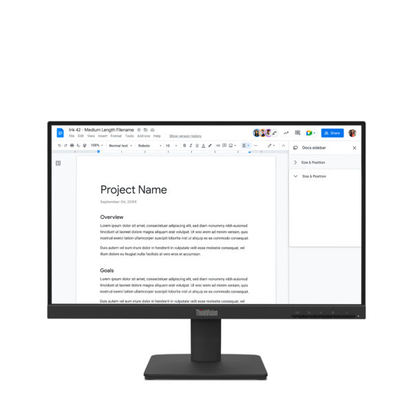 *Non Cancellable/Non Returnable (NCNR)* THINKVISION S22-4E 21.5 INCH MONITOR