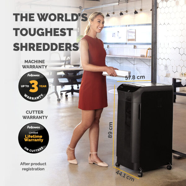 Fellowes Paper Shredder 550 Sheet Auto Feed Cross Cut Shredder