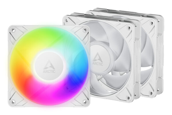 ARCTIC Freezer P12 Pro A-RGB (White) - 3 Pack 120 mm A-RGB PWM Fan