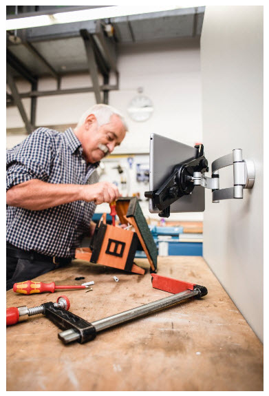 Hama 00125121 holder Passive holder Tablet/UMPC Black, Silver