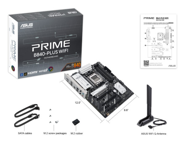 ASUS PRIME B840-PLUS WIFI AMD B840 Socket AM5 ATX