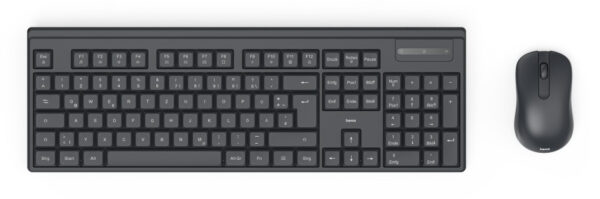 Hama WKM-100 keyboard Mouse included Universal RF Wireless QWERTY UK WKM-100 WIRELESS KEYBOARD AND MOUSE