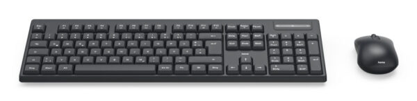 Hama WKM-100 keyboard Mouse included Universal RF Wireless QWERTY UK WKM-100 WIRELESS KEYBOARD AND MOUSE