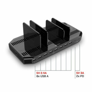 Lindy 120W 10 Port USB Charging Station 120W 10 PORT USB CHARGING STATION