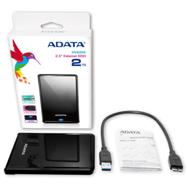 ADATA AHV620S-2TU3-CBK external hard drive 2 TB 2.5" Micro-USB B 3.2
