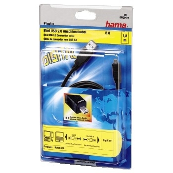Hama USB 2.0 Cable, 1.8m USB cable USB A Black