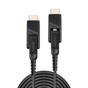 Lindy 40m Fibre Optic Hybrid Micro-HDMI 18G Cable with Detachable