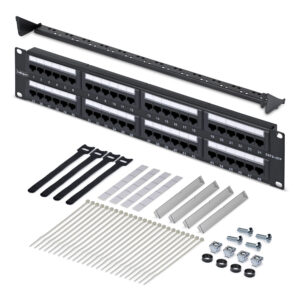 StarTech.com 48-Port 2U Rackmount Cat6 Patch Panel, RJ45, UTP, 110