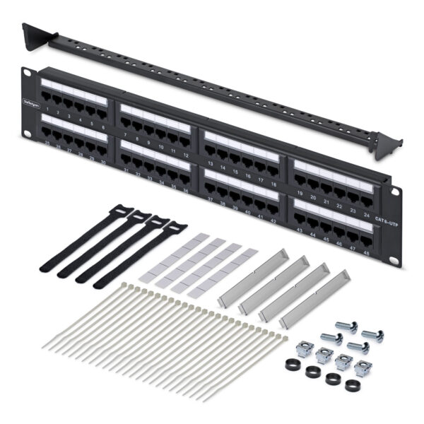 StarTech.com 48-Port 2U Rackmount Cat6 Patch Panel, RJ45, UTP, 110