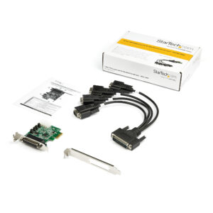 StarTech.com 4-port PCI Express RS232 Serial Adapter Card - PCIe