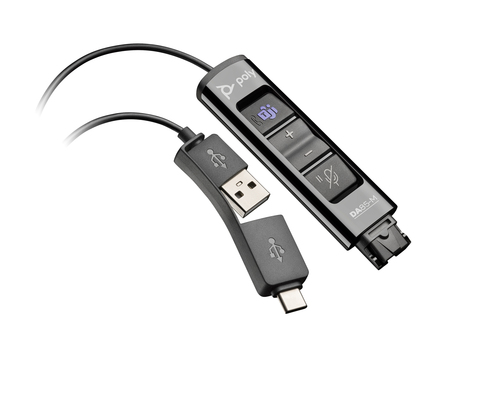 POLY DA85-M USB QD BLACK ADAPTER TAA
