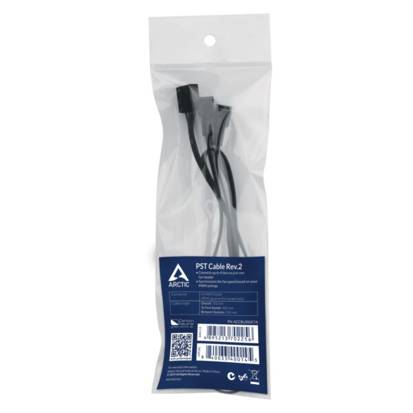 ARCTIC PST Cable Rev. 2 - PWM Sharing Cable for 4 Fans