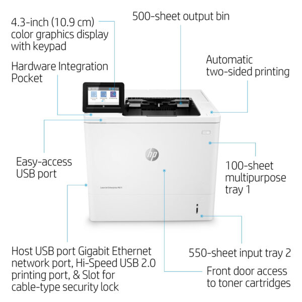 HP LASERJET ENT M611DN PRINTER