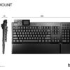 be quiet! Dark Mount Silent Linear UK ISO keyboard Gaming USB QWERTY