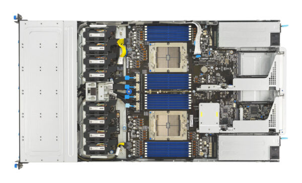 ASUS RS700A-E13-RS12U Rack (1U) Black, Silver