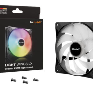 be quiet! LIGHT WINGS LX 140mm PWM high-speed Computer case Fan 14 cm