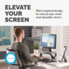 Fellowes Computer Monitor Stand with 3 Height Adjustments - Smart Fellowes Computer Monitor Stand with 3 Height Adjustments - Smart