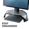Fellowes Computer Monitor Stand with 3 Height Adjustments - Smart Fellowes Computer Monitor Stand with 3 Height Adjustments - Smart