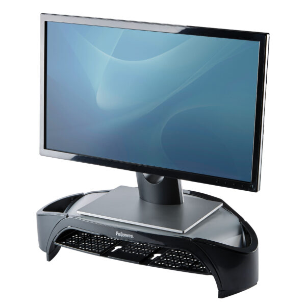 Fellowes Computer Monitor Stand with 3 Height Adjustments - Smart Fellowes Computer Monitor Stand with 3 Height Adjustments - Smart