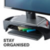 Fellowes Computer Monitor Stand with 3 Height Adjustments - Smart Fellowes Computer Monitor Stand with 3 Height Adjustments - Smart