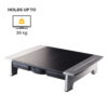 Fellowes Computer Monitor Stand with 5 Height Adjustments - Office Fellowes Computer Monitor Stand with 5 Height Adjustments - Office