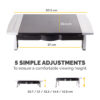 Fellowes Computer Monitor Stand with 5 Height Adjustments - Office Fellowes Computer Monitor Stand with 5 Height Adjustments - Office
