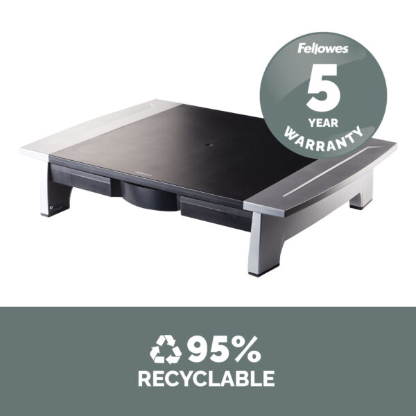 Fellowes Computer Monitor Stand with 5 Height Adjustments - Office Fellowes Computer Monitor Stand with 5 Height Adjustments - Office