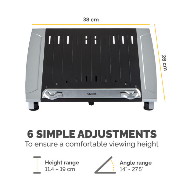 Fellowes Laptop Stand for Desk - Office Suites Plus Adjustable Laptop