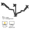 Fellowes Platinum Series Triple Monitor Arm - Monitor Mount for Three Fellowes Platinum Series Triple Monitor Arm - Monitor Mount for Three