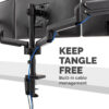 Fellowes Platinum Series Triple Monitor Arm - Monitor Mount for Three Fellowes Platinum Series Triple Monitor Arm - Monitor Mount for Three