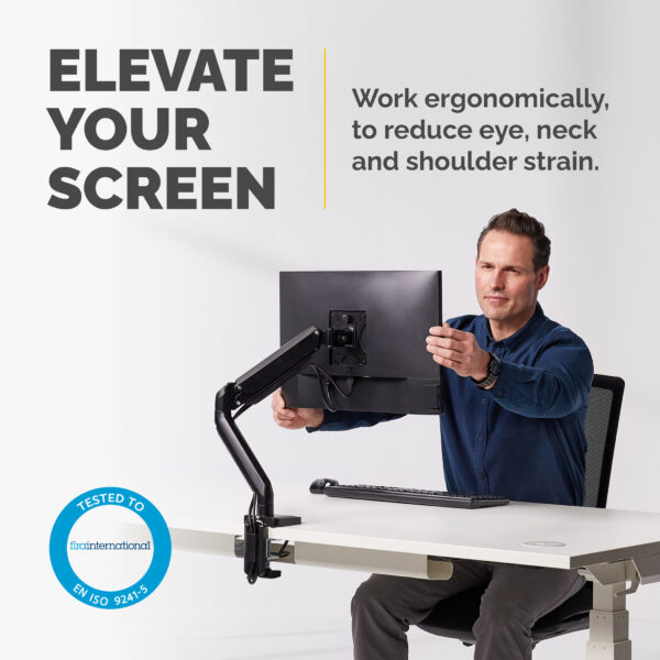 Fellowes Platinum Series Monitor Arm - Monitor Mount for 8KG 40 Inch Fellowes Platinum Series Monitor Arm - Monitor Mount for 8KG 40 Inch