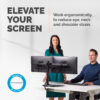 Fellowes Seasa Dual Monitor Arm - Freestanding Monitor Mount for 8KG Fellowes Seasa Dual Monitor Arm - Freestanding Monitor Mount for 8KG