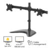 Fellowes Seasa Dual Monitor Arm - Freestanding Monitor Mount for 8KG Fellowes Seasa Dual Monitor Arm - Freestanding Monitor Mount for 8KG