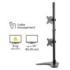 Fellowes Seasa Dual Stacking Monitor Arm - Freestanding Monitor Mount Fellowes Seasa Dual Stacking Monitor Arm - Freestanding Monitor Mount