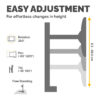 Fellowes Seasa Dual Stacking Monitor Arm - Freestanding Monitor Mount Fellowes Seasa Dual Stacking Monitor Arm - Freestanding Monitor Mount