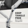 Fellowes Platinum Series Dual Monitor Arm - Monitor Mount for Two 8KG Fellowes Platinum Series Dual Monitor Arm - Monitor Mount for Two 8KG