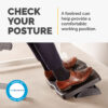 Fellowes Foot Rest Under Desk - Refresh Foot Support Ergonomic Foot
