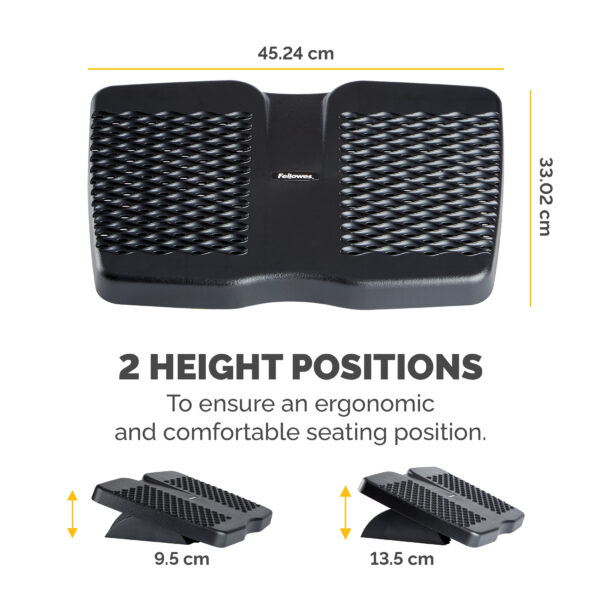 Fellowes Foot Rest Under Desk - Refresh Foot Support Ergonomic Foot