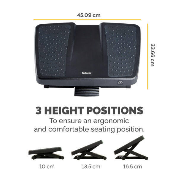 Fellowes Foot Rest Under Desk - Professional Series Ultimate Foot Fellowes Foot Rest Under Desk - Professional Series Ultimate Foot