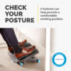 Fellowes Foot Rest Under Desk - Energizer Foot Support Ergonomic Foot Fellowes Foot Rest Under Desk - Energizer Foot Support Ergonomic Foot