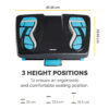 Fellowes Foot Rest Under Desk - Energizer Foot Support Ergonomic Foot Fellowes Foot Rest Under Desk - Energizer Foot Support Ergonomic Foot