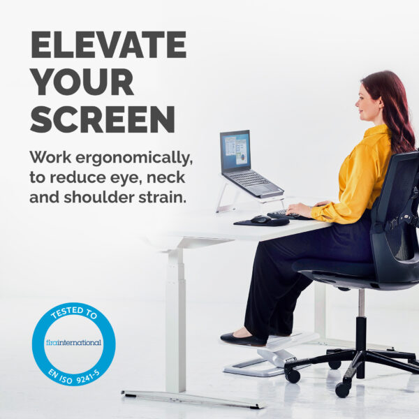 Fellowes Laptop Stand for Desk - I-Spire Quick Lift Adjustable Laptop Fellowes Laptop Stand for Desk - I-Spire Quick Lift Adjustable Laptop