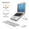 Fellowes Laptop Stand for Desk - I-Spire Quick Lift Adjustable Laptop Fellowes Laptop Stand for Desk - I-Spire Quick Lift Adjustable Laptop