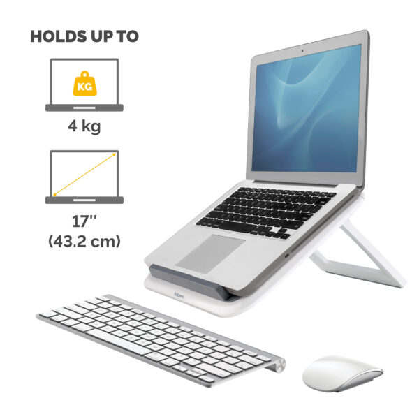 Fellowes Laptop Stand for Desk - I-Spire Quick Lift Adjustable Laptop Fellowes Laptop Stand for Desk - I-Spire Quick Lift Adjustable Laptop