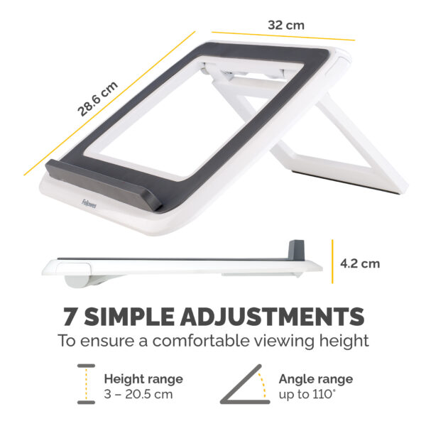 Fellowes Laptop Stand for Desk - I-Spire Quick Lift Adjustable Laptop Fellowes Laptop Stand for Desk - I-Spire Quick Lift Adjustable Laptop